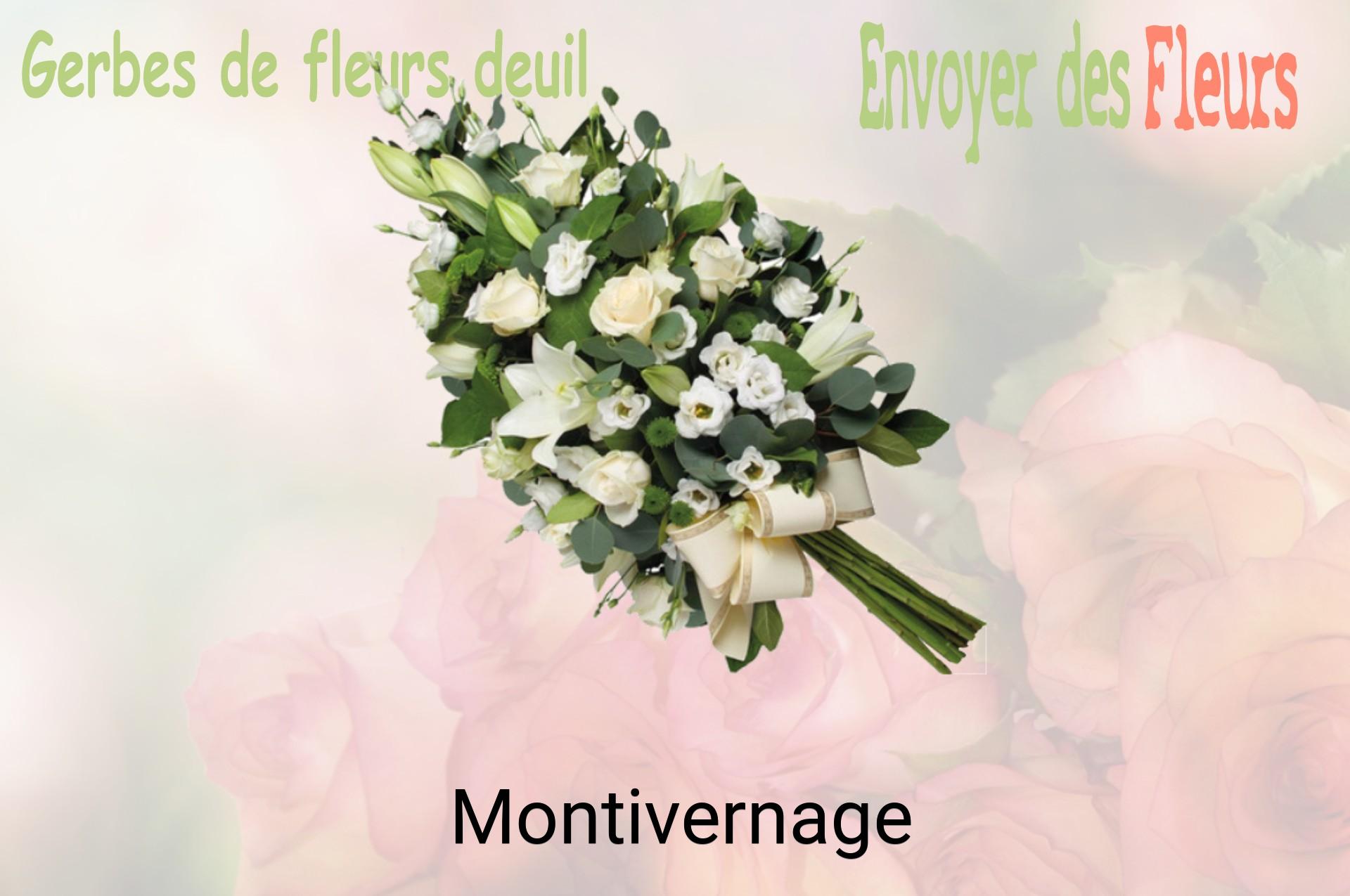 Gerbe de fleurs de deuil livrée à Montivernage